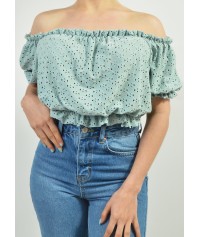 Crop top with lace