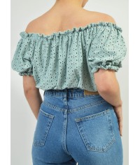 Crop top with lace
