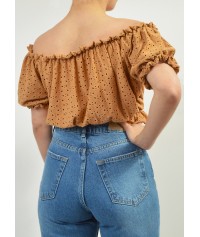 Crop top with lace