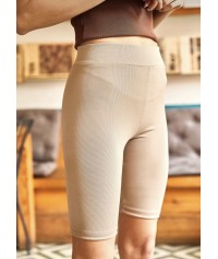 Rib biker leggings