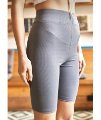 Rib biker leggings