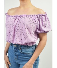 Crop top with lace