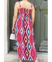 Dress with diamond design