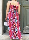 Dress with diamond design