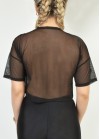 Διάτρητο crop top με αλυσίδα και ματάκια