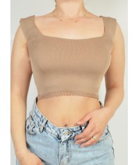 Πλεκτό crop top