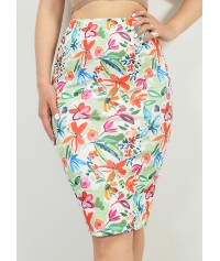 Φούστα μίντι φλοράλ