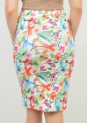 Floral midi skirt
