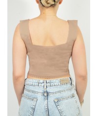 Πλεκτό crop top