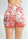 Fabric shorts with print