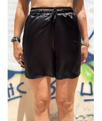 Satin shorts with waist band