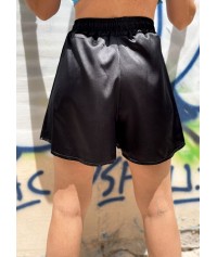 Satin shorts with waist band