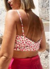 Satin top tied back