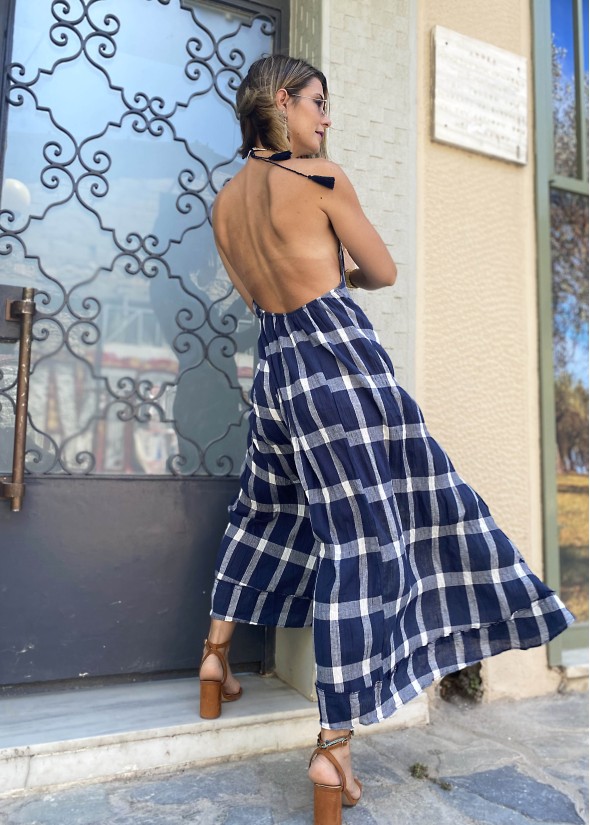 Backless maxi dress