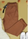 Elastic “magic” trousers with belt