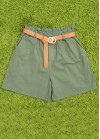 Shorts with belt