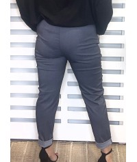 Elastic “magic” trousers with belt