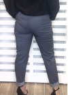 Elastic “magic” trousers with belt
