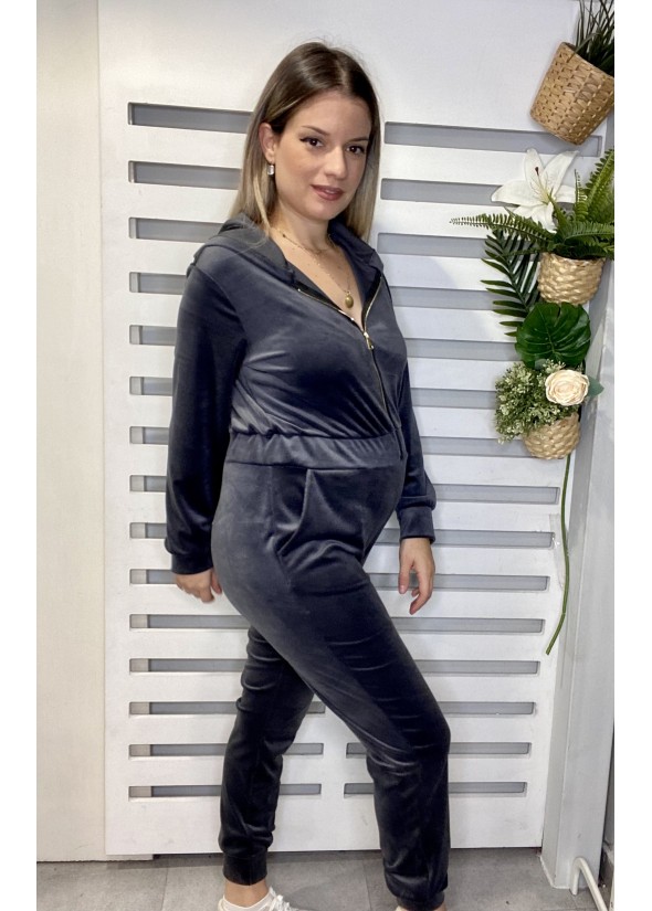 Velvet jumpsuit