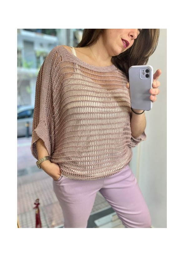 Knitted sparkle blouse