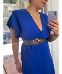 Dress with bell sleeve