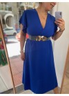 Dress with bell sleeve