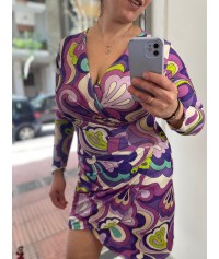 Bodycon envelop dress