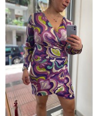Bodycon envelop dress