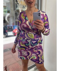 Bodycon envelop dress