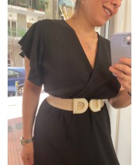 Dress with bell sleeve