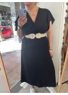 Dress with bell sleeve
