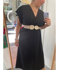 Dress with bell sleeve