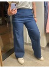 High waisted flared jeans with buttons