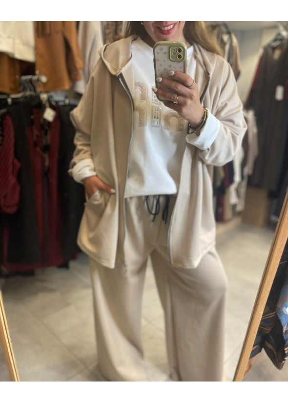 Σετ ζακέτα και παντελόνι plus size