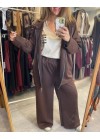 Plus size Set with cardigan and pants