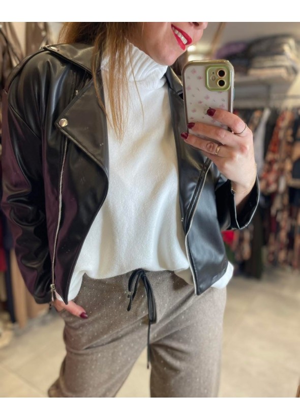 Biker jacket eco friendly leather