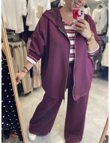 Plus size Set with cardigan and pants