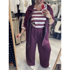Plus size Set with cardigan and pants