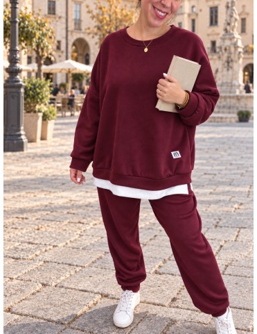 Plus Size Σετ Φόρμας - Oversized Γυναικεία Φόρμα