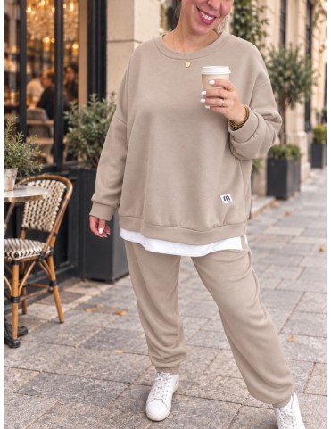 Plus Size Σετ Φόρμας - Oversized Γυναικεία Φόρμα