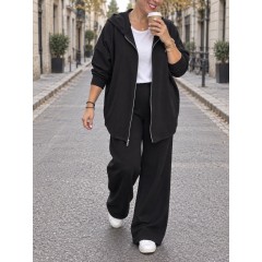 Plus size Set with cardigan and pants